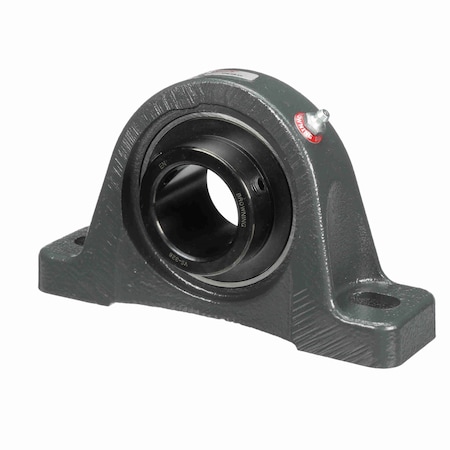 Browning Mounted Cast Iron Two Bolt Pillow Block Ball Bearing - 52100 Steel, Blk Oxided Inner - Setscrew Lock VPS-328 AH